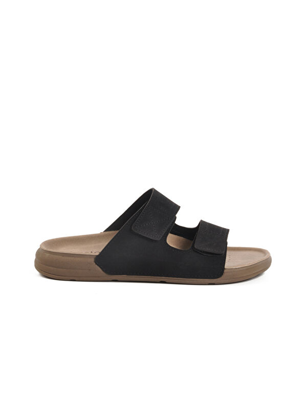 Siyah Cırtlı Anatomik Erkek Terlik 115.002 M - Görsel 2