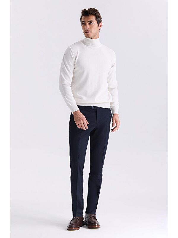 JAKAMEN Lacivert Slim Fit Kumaş Pantolon