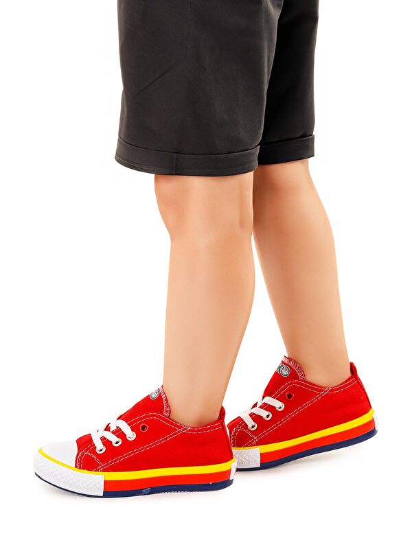 Tinna Bağcıklı Erkek Çocuk Keten Spor Ayakkabı - Görsel 3