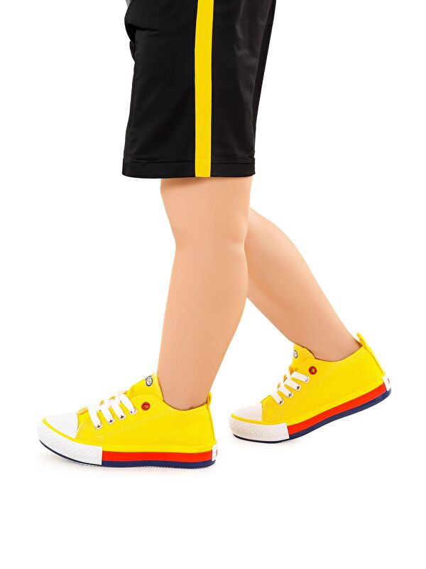 Tinna Bağcıklı Erkek Çocuk Keten Spor Ayakkabı - Görsel 3