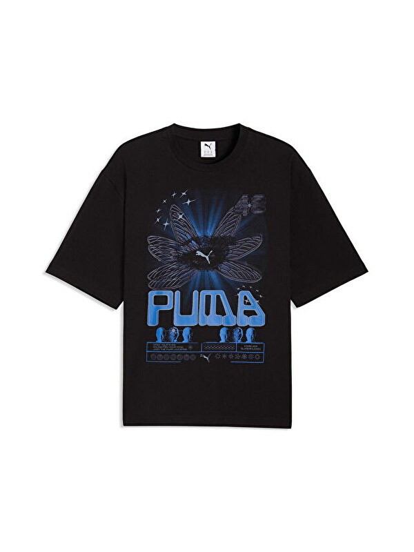 Puma Graphic Tee Erkek Günlük Tişört 63444301 Siyah