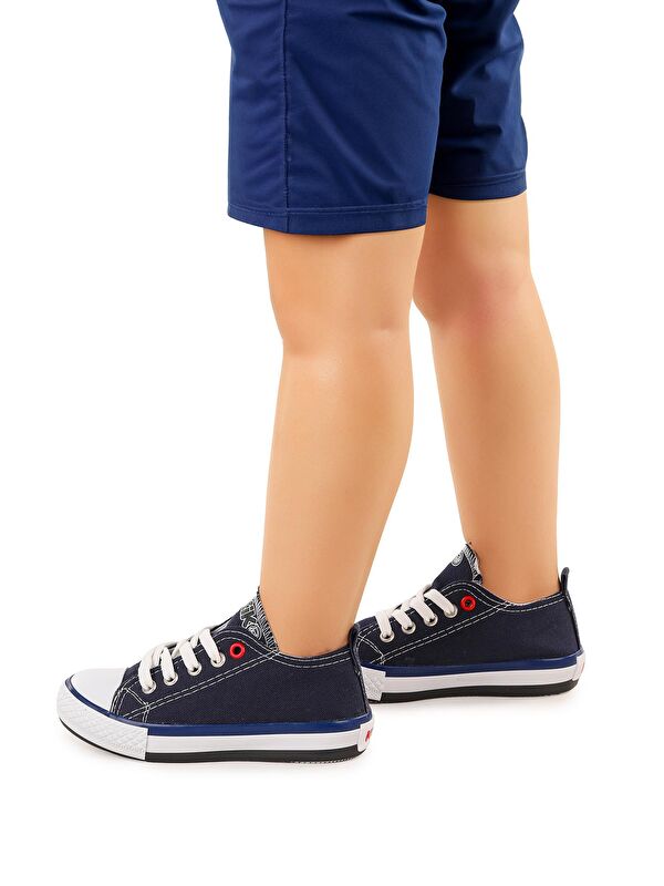 Tinna Bağcıklı Erkek Çocuk Keten Spor Ayakkabı - Görsel 3