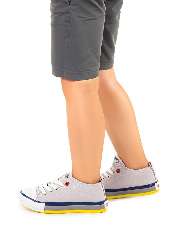 Tinna Bağcıklı Erkek Çocuk Keten Spor Ayakkabı - Görsel 3