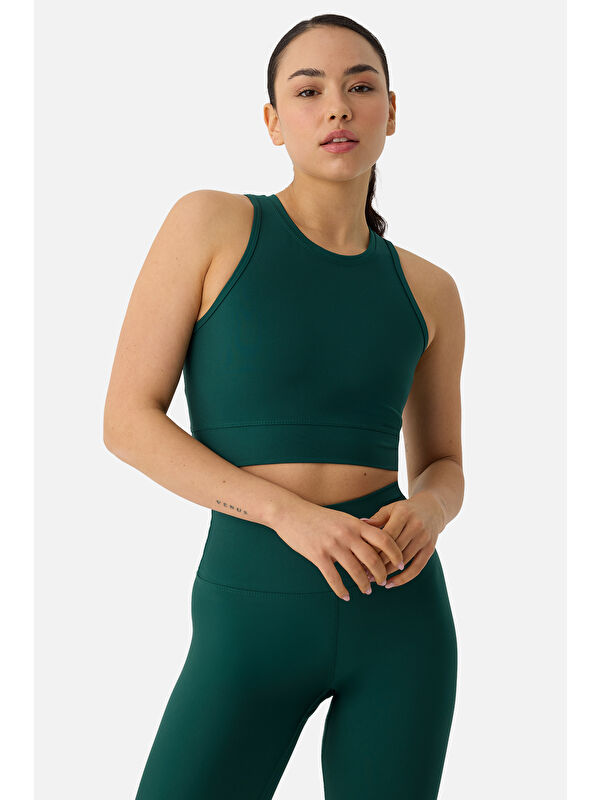 Superstacy Olivia Zümrüt Yeşili Spor Bra