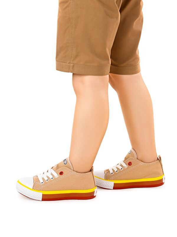 Tinna Bağcıklı Erkek Çocuk Keten Spor Ayakkabı - Görsel 3