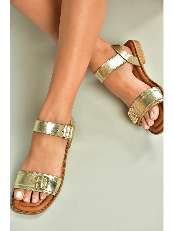Altın Kadın Sandalet U944834003 - Görsel 3