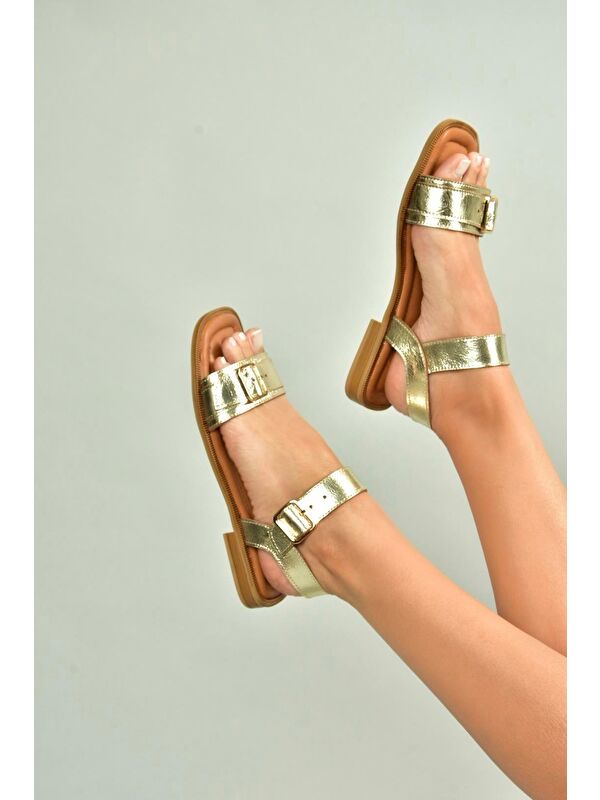Altın Kadın Sandalet U944834003 - Görsel 6