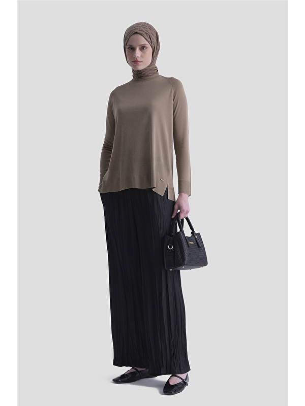 ARMİNE Basic Rayon Tunik Vizon