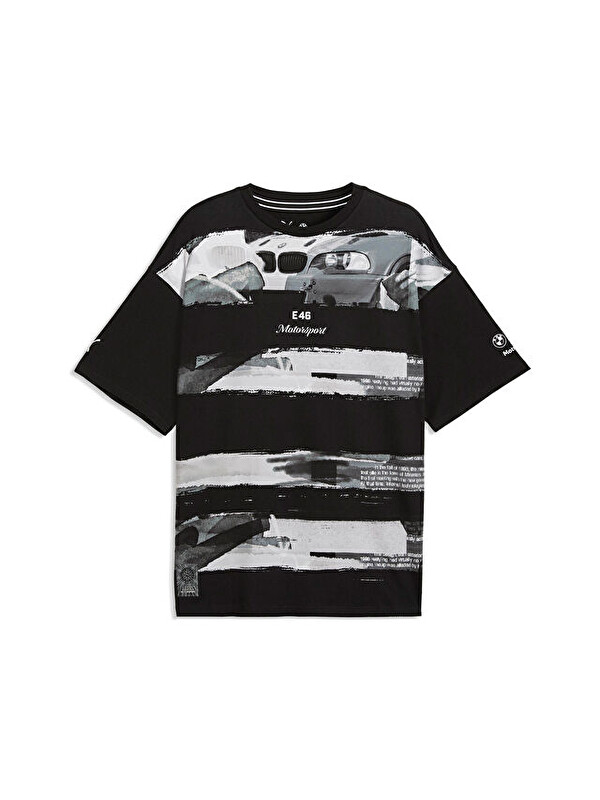 Puma Bmw Mms Lifestyle Tee Erkek Günlük Tişört 63480601 Siyah