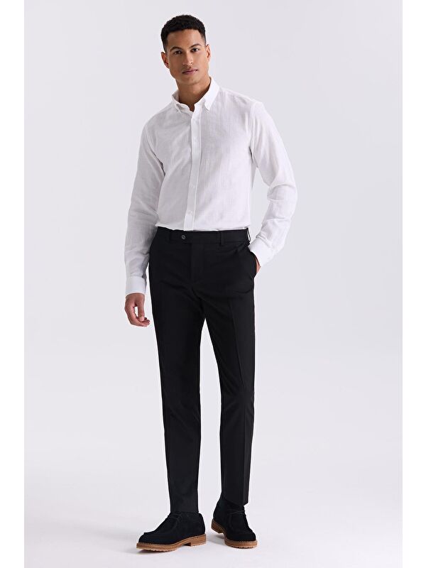 JAKAMEN Siyah Slim Fit Kumaş Pantolon