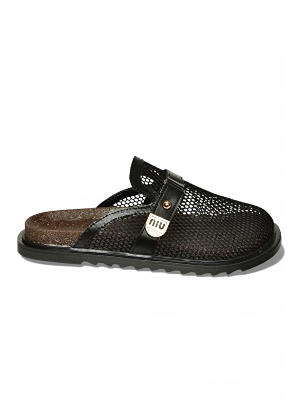 Fox Shoes Siyah Kadın Terlik Y250505115