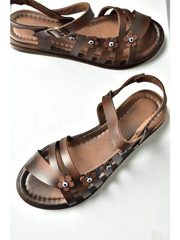 Kahverengi Kadın Sandalet U390903103 - Görsel 4