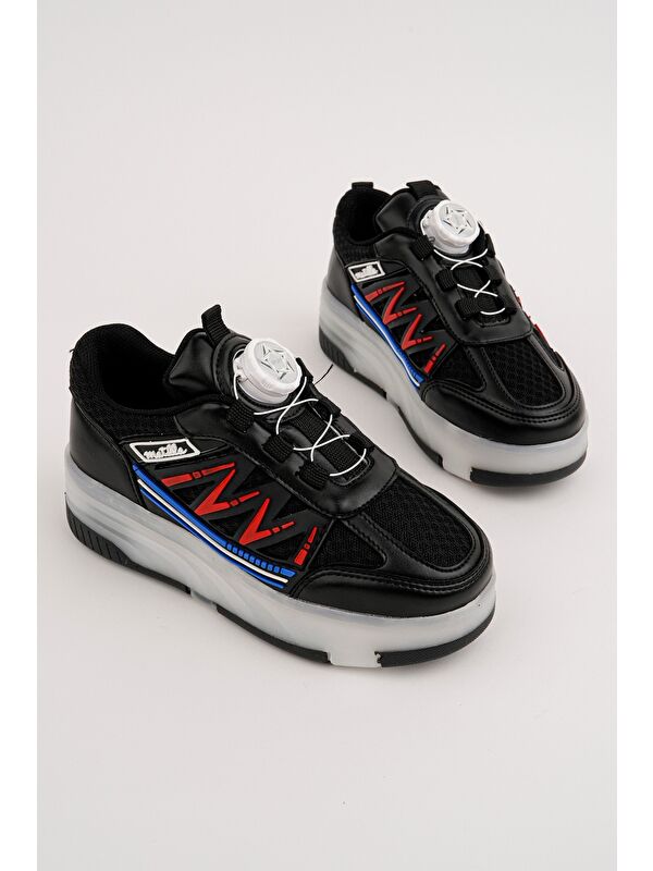 Muggo SKATE Çocuk Işıklı Patenli Tekerlekli Sneaker Spor Ayakkabı