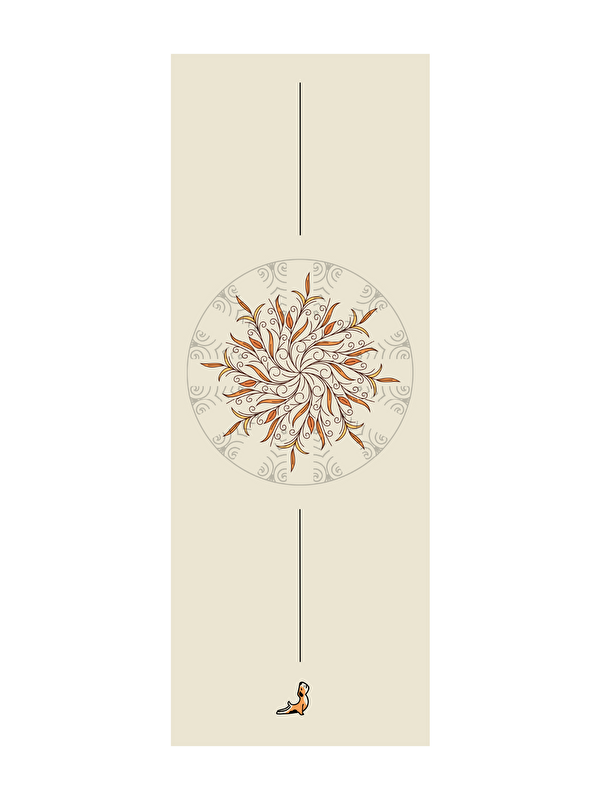 Petarya Reflect Serisi Floral 4.1 mm Doğal Kauçuk Kaydırmaz Yoga Matı