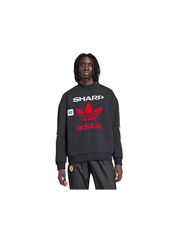 Adidas Mufc Swt 90 Erkek Futbol Sweatshirts KC6383 Siyah