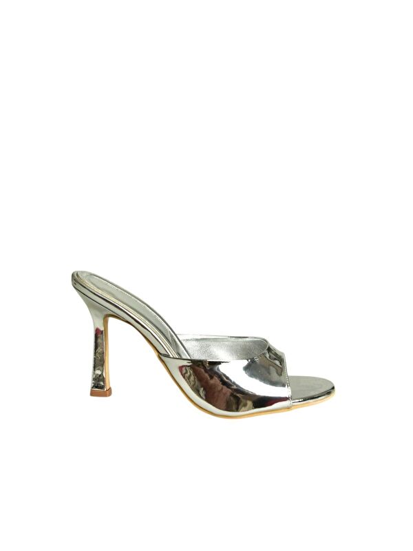 Gümüş Kadın Topuklu Ayakkabı U997062834 - Görsel 7