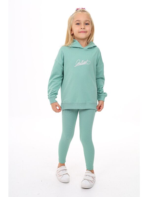 Toontoykids Kız Çocuk Nakışlı Taytlı Takım