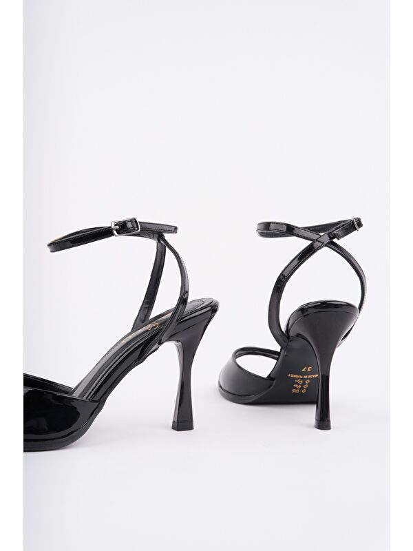 CHARLOT Bilekten Bağlamalı Kadın İnce Topuklu Ayakkabı - Görsel 4