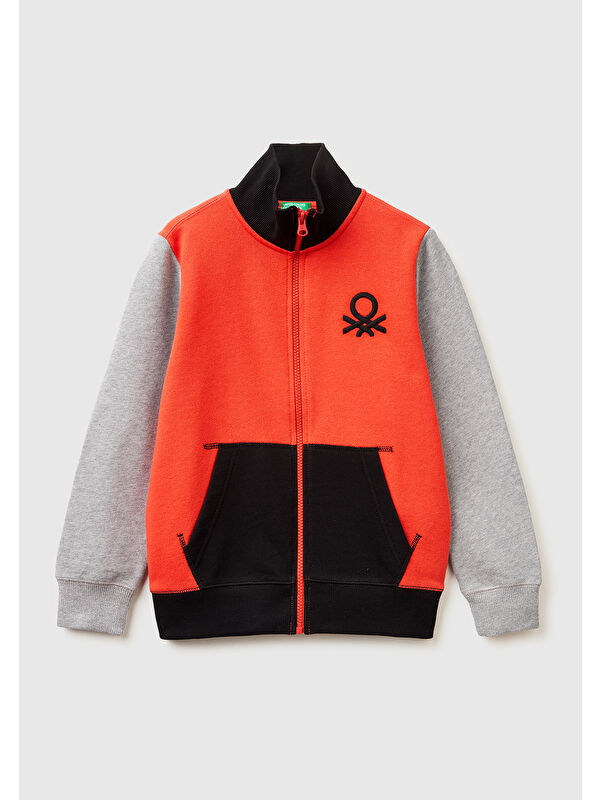 United Colors Of Benetton Erkek Çocuk Logolu Sweatshirt
