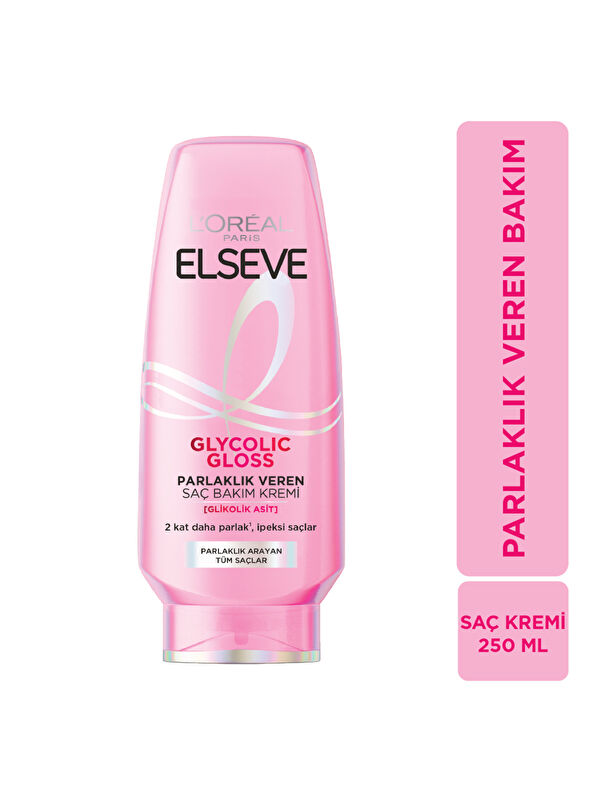 L'Oreal Paris Elseve Glycolic Gloss Parlaklık Veren Saç Bakım Kremi 250ml