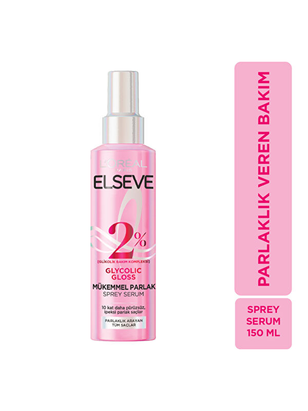 L'Oreal Paris Elseve Glycolic Gloss Mükemmel Parlaklık Veren Saç Bakım Sprey Serumu 150ml