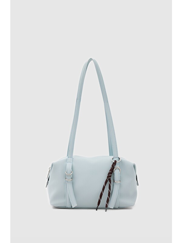 Shulebags Gia Charmlı Oval Çanta Bebe  Mavi