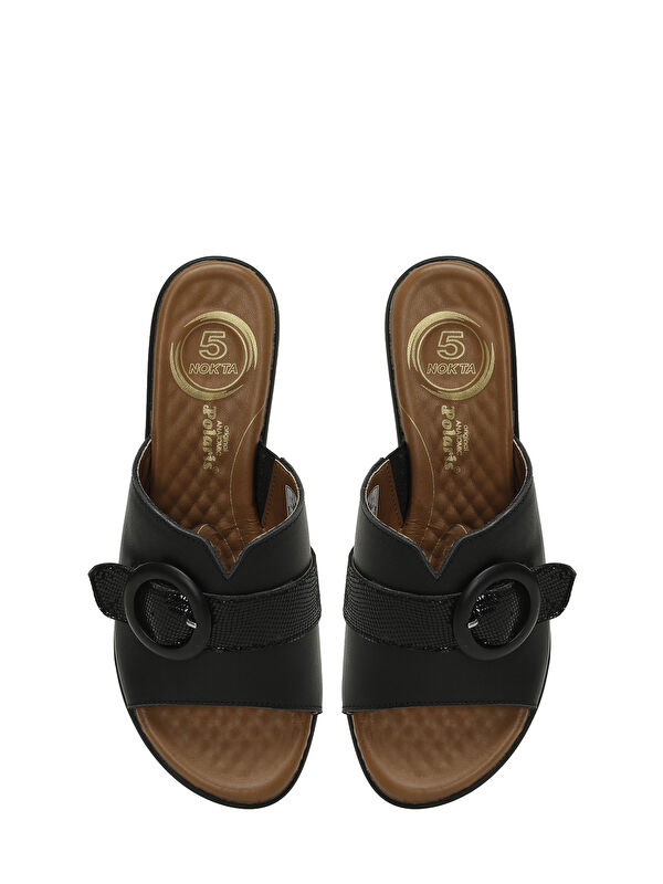 105499.Z5FX Siyah Kadın Terlik - Görsel 5