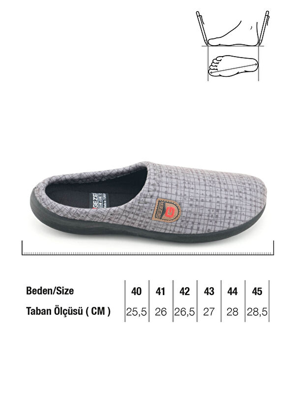 Erkek Kışlık PU Rahat Taban Ev Bahçe Gondol Terlik - Görsel 3