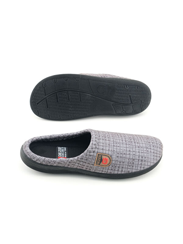 Erkek Kışlık PU Rahat Taban Ev Bahçe Gondol Terlik - Görsel 6