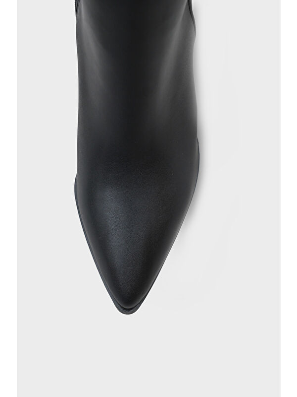 Betti Kadın Siyah Sivri Burun Çizme - Görsel 4