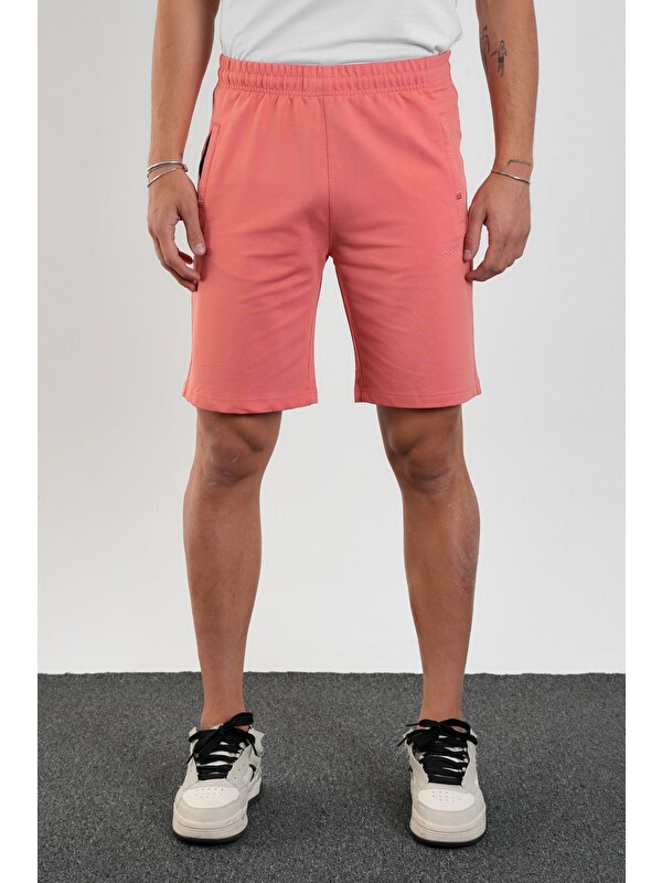 Shooter Sportswear Erkek Regular Fit Fermuar Cepli Pamuklu Şort