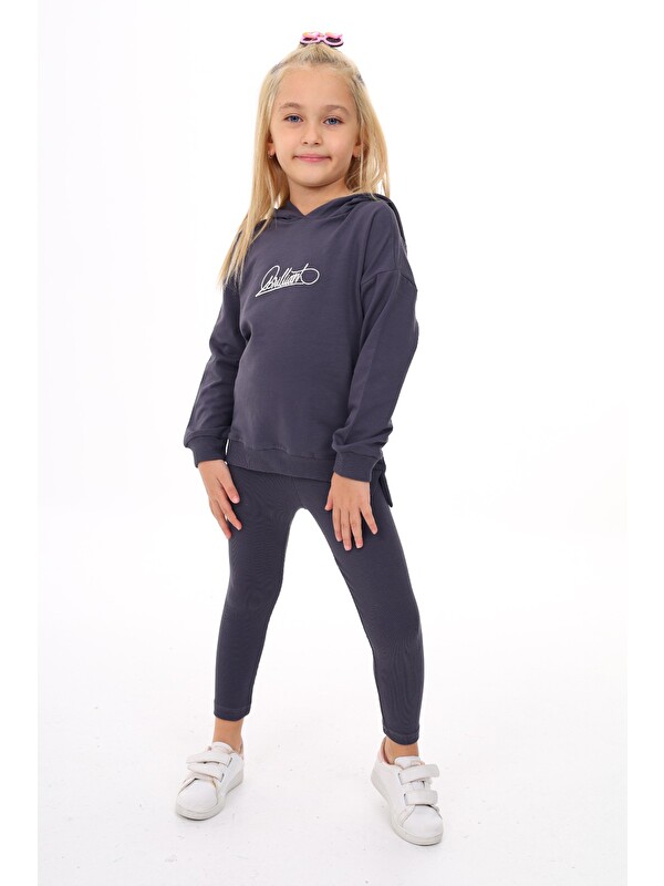 Toontoykids Kız Çocuk Nakışlı Taytlı Takım
