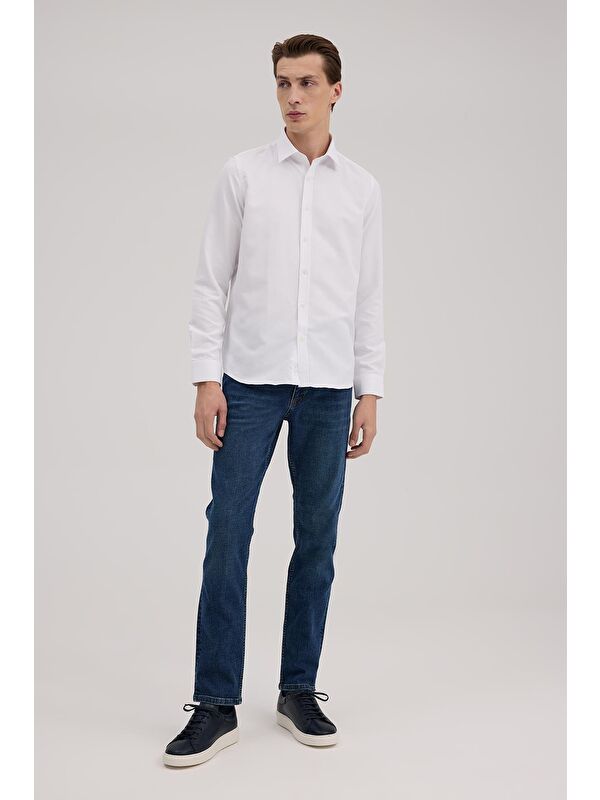 JAKAMEN Lacivert Slim Fit Jean Pantolon