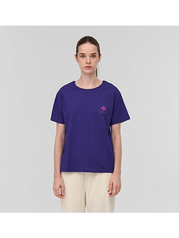Columbia CSC Stacked Mini Gem Logo Kadın Kısa Kollu T-Shirt CS0316