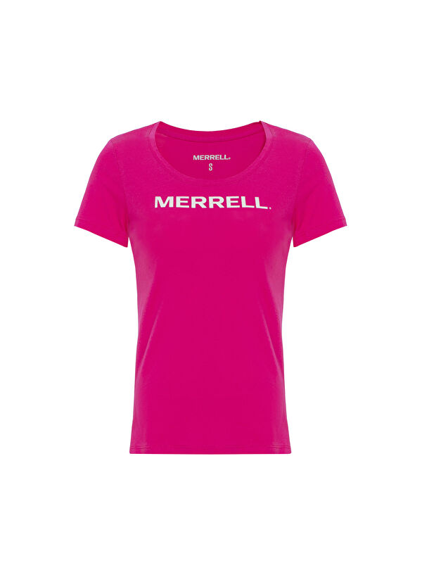 Merrell Logo Kadın Pembe Tişört