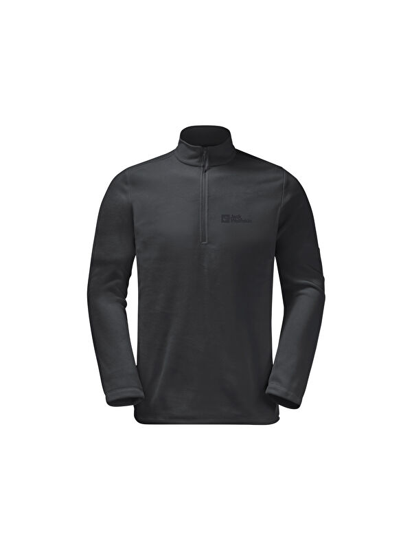 Jack Wolfskin Uzun Kollu Dik Yaka Düz Basic Erkek Sweatshirt