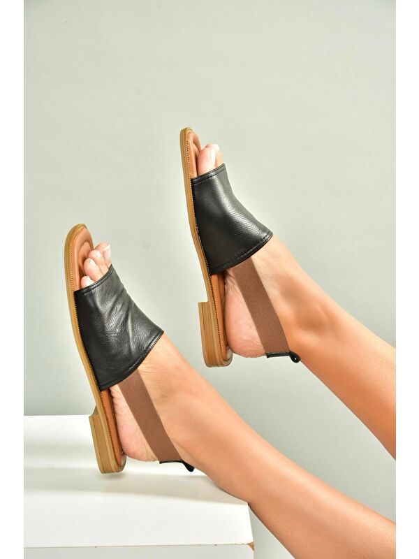 Siyah Kadın Sandalet U944704203 - Görsel 4