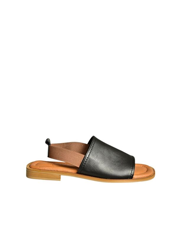 Siyah Kadın Sandalet U944704203 - Görsel 7