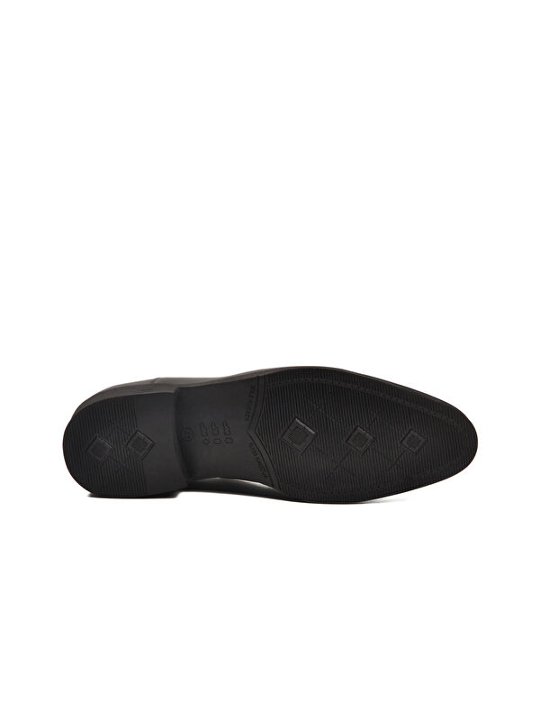 Siyah Hakiki Deri Kaymaz Taban Erkek Klasik Ayakkabı 916 M - Görsel 6