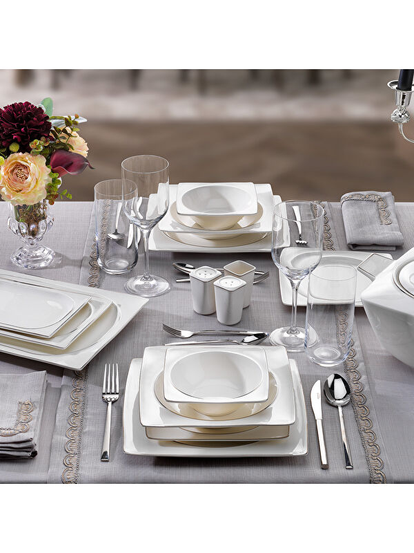 SCHAFER Glamor Pure Yemek Takımı-60 Parça-Platin