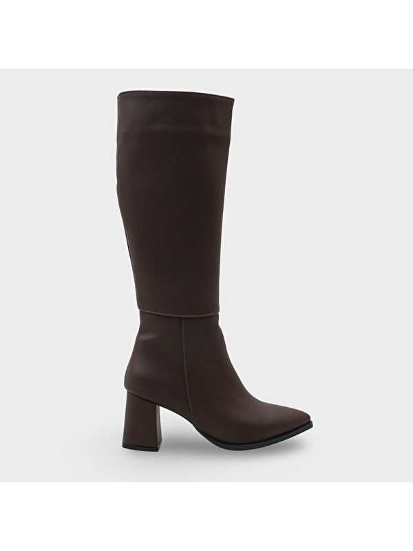 Betti Kadın Koyu Kahverengi Çizme - Görsel 2