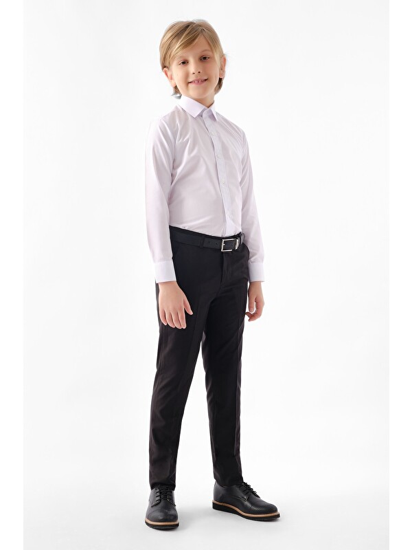 Doctor Junior Beyaz Erkek Çocuk Gömlek G4001
