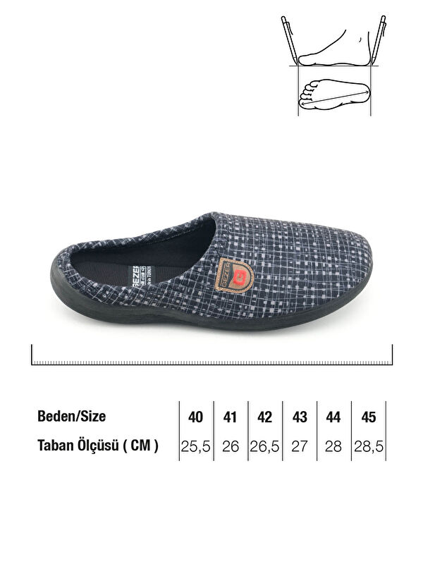 Erkek Kışlık PU Rahat Taban Ev Bahçe Gondol Terlik - Görsel 3