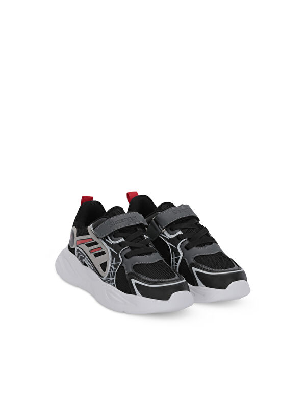 KELSY Unisex Çocuk Siyah / Kırmızı Günlük Spor Ayakkabısı - Görsel 3