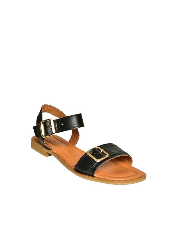 Siyah Kadın Sandalet U944834003 - Görsel 7