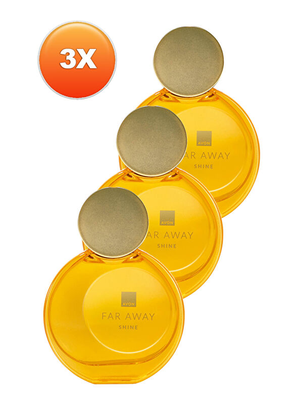 AVON Far Away Shine Kadın Parfüm Edp 50 Ml. Üçlü Set