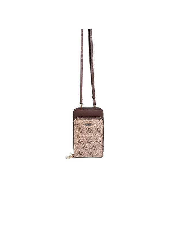 Silver Polo Kadın Telefonluk SP1011-M178 SILVER POLO Telefon Çantası Koyu Bej-Kahve