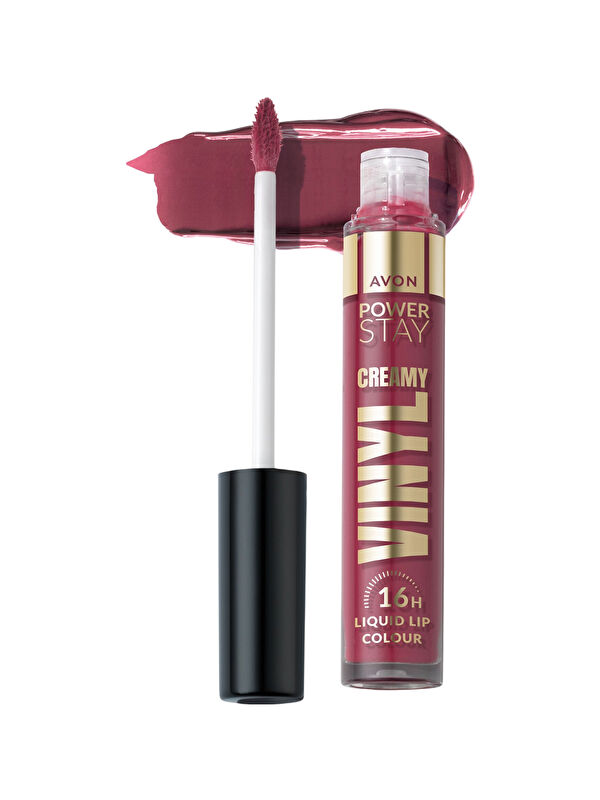 AVON Power Stay Kremsi Vinyl Likit Ruj - Berry Boom