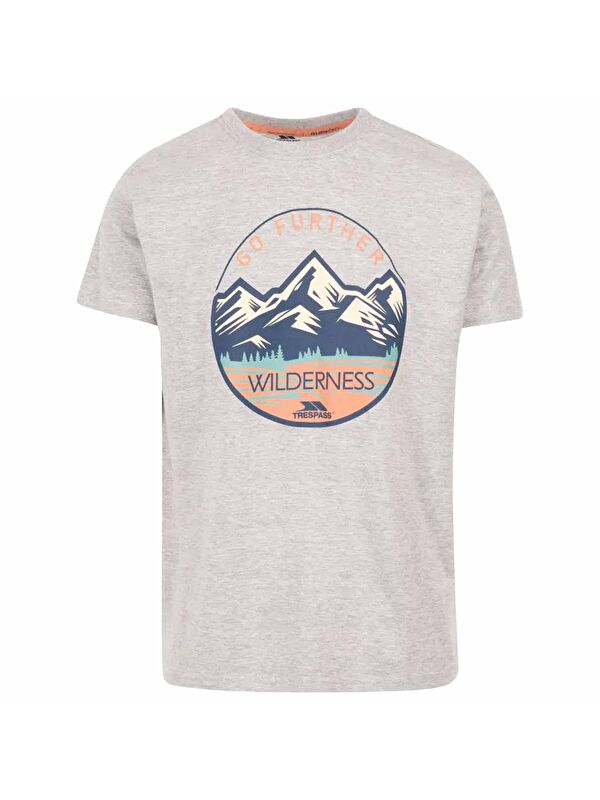 Trespass Ennadai - Casual Printed Tişört Erkek Kırmızı Tişört
