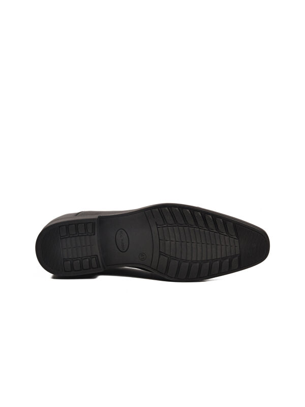 Siyah Hakiki Deri Kaymaz Taban Erkek Klasik Ayakkabı 977 M - Görsel 6